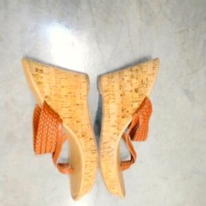 New! Women's Fashion Focus Cork Wedge Sandals🌞🌞🌞 Size 8.5